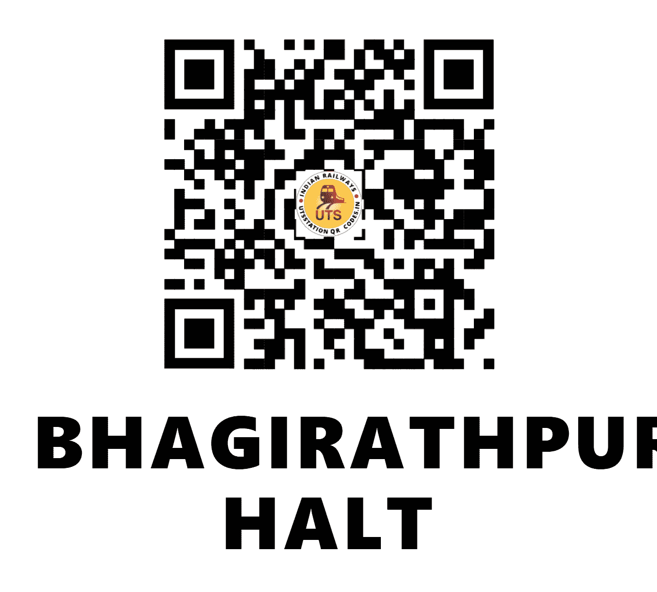 UTS QR Code for BHAGIRATHPUR HALT - BHGP - NE (UTTAR PRADESH)